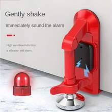 2-Pack 80dB High-Volume Portable Doorstop Alarms With Doorstop And Anti-Theft Function - Metal Doorstop Bar. Suitable For Homes, Hotels, Apartments, Travel, Dormitories, And Guesthouses. - Easy-To-Install Personal Protective Equipment For Women. - Red - View 2