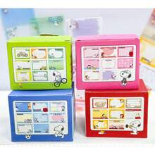 Hộp 126 tờ giấy ghi chú Snoopy có thể xé rời, thích hợp cho học sinh đánh dấu các điểm quan trọng, giấy ghi chú trong suốt, nhãn dán học sinh, sổ ghi nhớ văn phòng, quà tặng nhỏ. - Nhiều màu - Xem 9