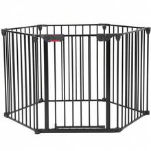 Baby Protection Gate - 6 Pieces - Black - View 6
