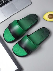 Dép xăng đan nam kiểu ombre, dép lê cài khóa dán tiện dụng cho mùa hè. - màu xanh lá - Xem 3