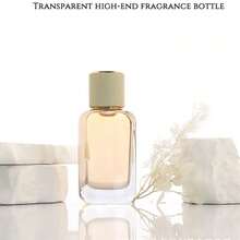 1pc,30ml Empty Glass Perfume Bottle With Cap – Refillable Perfume Container, Suitable For Travel And Cosmetics - Flat Perfume Decanter Bottle - View 5