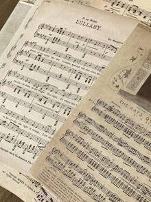 30pcs/Pack Vintage Music Score Decorative Paper, DIY Scrapbooking Background Material - BQ472 - View 7
