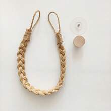 1pc Creative Woven Toilet Paper Holder, Bathroom Tissue Roll Rack, No Drill Toilet Paper Hanger, Toilet Paper Hanging Rope - Style a Khaki - View 7