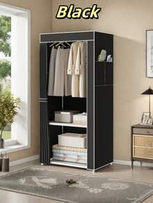 1pc Easy-To-Assemble Wardrobe, Minimalist Design Saves Space, Large Capacity For Layered Storage Of Clothes & Bedding, Simple Installation, Perfect Storage Solution For Small Apartments And Rental Homes - Multicolor - View 12