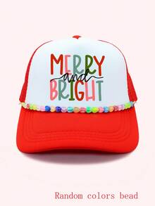 Cadena para sombrero Tucker, Cadena para sombrero Besties, Cadena para sombrero Mamá, Cadena para sombrero con cuentas navideñas, Cadena para sombrero del día del juego - color - Ver 34
