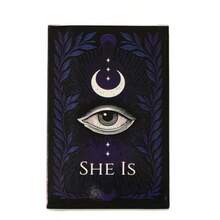 《她是》灵性疗愈神谕卡，52张正念冥想卡，占卜游戏，疗愈所有焦虑，休闲桌面游戏卡牌 - 彩色 - 查看 9