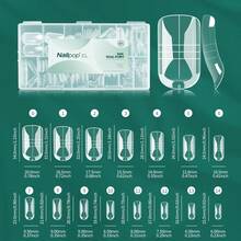 Spring/Summer Toe Dual Forms For Poly Gel, 150PCS Nail Dual Forms For Toes, 15 Sizes Clear Poly Gel Toenails Molds For DIY Pedi Toenail Extension Kit For Salon-Quality Manicures At Home - Clear - View 9