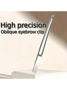 High Quality Stainless Steel Eyebrow Tweezers, Epilation Tweezers, Embedded Hair Tweezers, Angled Eyebrow Tweezers, Facial Care Tools - Multicolor - View 1