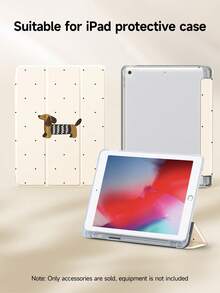 1个可爱小狗波点图案平板电脑保护套，兼容iPad 10.2英寸（2021/2020款，第十/九/八代，A16芯片）、11英寸（第十一代，2025款）、三星Galaxy Tab A8 10.5英寸（2022款），带笔槽，支持自动睡眠/唤醒功能。 - 彩色 - 查看 5