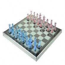 Professional Folding Chess Board Set, Exquisite Gift Box Packaging, Portable Desktop Game, Suitable For Checkers And Chess Strategy, Can Simulate 33 Different Scenarios. (Please Check The Product Size Before Purchasing, Thank You) - Multicolor - View 4