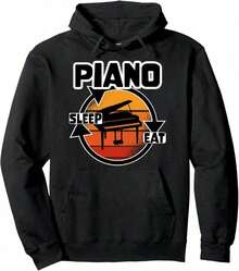 Piano Compatible - Musician And Pianist Hoodie - Ginger - View 7