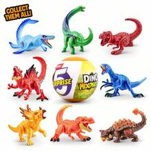 ZURU 5个恐龙神秘扭蛋玩具，Smashers恐龙大战外星人惊喜系列，可收藏盲盒迷你人偶，适合3岁以上男孩的礼物 - 彩色 - 查看 10