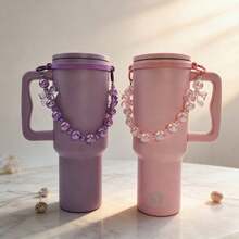 Dây đeo tay cầm bằng hạt cườm cho bình nước và các loại bình đựng nước khác. - Nhiều màu - Xem 5