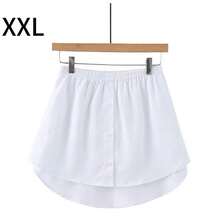 1件装弹性腰围延长器，女士衬衫延长器，可调节多层假裙摆延长器 - 白色 - 查看 13