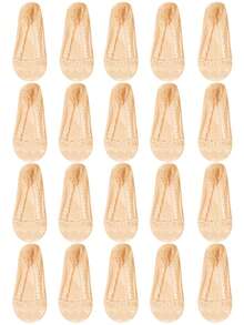 1/5/10 双夏季女士隐形薄蕾丝防滑短款船袜 - 彩色 - 查看 20