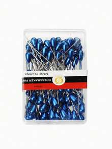 100 piezas de alfileres de posicionamiento coloridos hechos a mano, adecuados para coser y ropa de cama - fáciles de usar y duraderos - Multicolor - Ver 7