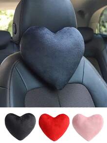 1pc Love Car Headrest, Headrest, Car Pillow, Car Neck Protection Pillow, Car Seat Cushion, Car Interior Supplies Car Pillow Car Seat Cushion - Plush - View 2