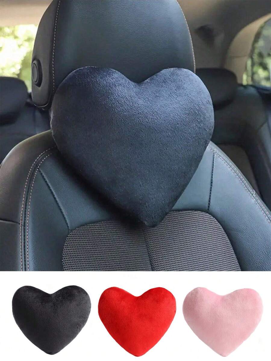 1pc Love Car Headrest, Headrest, Car Pillow, Car Neck Protection Pillow, Car Seat Cushion, Car Interior Supplies Car Pillow Car Seat Cushion