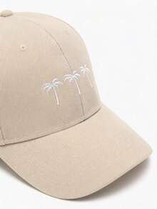 1顶新款女士刺绣棕榈树水洗棒球帽，可调节户外休闲帽，适合户外旅行和防晒 - 棒球帽 - 查看 17