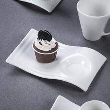 Juego de taza y platillo de cerámica de 80ml/100ml/180ml/280ml, elegante juego de taza de café y platillo de cerámica, adecuado para el té de la tarde, cafetería, uso diario en la oficina, fácil de limpiar, apto para lavavajillas - Multicolor - Ver 10