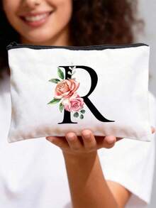 1pc Personalized Cosmetic Bag Gift, Suitable For Women, Birthday, Christmas, Girlfriend, Mother, Bride, Bridesmaid, Makeup Pouch, Cosmetics - Multicolor - View 7