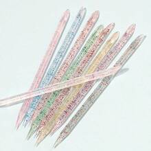 MyAoKuE-Up 100 Pcs/Pack Of Crystal Nail Art Sticks, Nail And Foot Care Crystal Sticks, Suitable For Applying Nail Polish And Removing Direct Edge Debris. Essential Nail Art Tools. - Multicolor - View 7