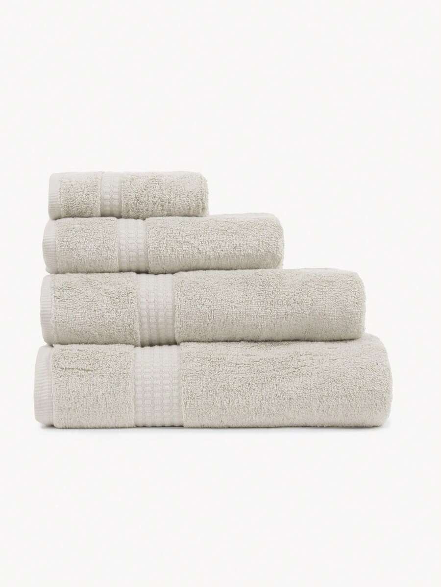 Tramas+ Toalla de Baño 100% Algodón Peinado Gris Claro 700gr - Alta Absorción y Suavidad | Disponible en Varias Medidas: 30x50, 50x100, 70x140, 100x150 cm | Durabilidad Superior con Textura Agradable – Ideal para el Hogar | Toallas de Rizo de Calidad Premium para un Confort Inigualable | Gris Claro Multicolor - 1659963-Gris Claro - Ver 1