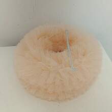 25cm Warm & Romantic Spherical Fabric Lamp Shade, Beige & Pink, Collapsible & Stackable, Suitable For Table Lamp Or Pendant Light (Lamp Shade Only) - 25cm Apricot Pink Sewn Yarn Spherical Lampshade - View 5