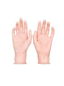 Resin Soft Silicone Fake Hand Model, Bendable Fingers For Nail Art Practice, Bracelet, Watch And Ring Display, Suitable For Livestream And Window Display - A - View 9