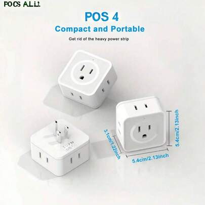 1Pc Multi-Plug Outl…