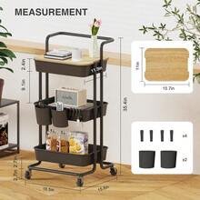Storage Carts - Black - View 11