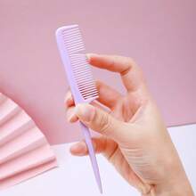 2pcs Portable Mini Combs, Cartoon Macaron Color Hair Brushes, Suitable For Braiding And Styling, Travel And Holiday Gifts, All Seasons - / - View 6