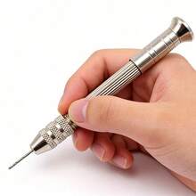 1个手柄 + 5个钻头，手动美甲钻头，适用于亚克力美甲树脂手工精密DIY美甲艺术项目 - 彩色 - 查看 7