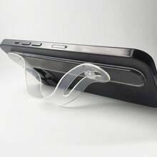 1pc Transparent Phone Wrist Strap Holder, Adhesive Phone Wrist Strap Stand Bracket - Multicolor - View 5