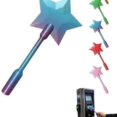 3D打印支付魔杖，轻触支付，星空魔杖，非接触式支付卡套，适用于刷卡支付场景