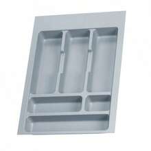 Miroytengo Cubertero 33,6x48,2 cm Organizador de Cubiertos Optima Cocina Gris Plástico para Cajón Modular 40 cm Divisiones Internas Mejora Espacio Ideal Utensilios Ordenados 33,6x4,5x48,2 cm Manual Montaje Incluido. De 2 a 3 días de envio - Gris - Ver 2
