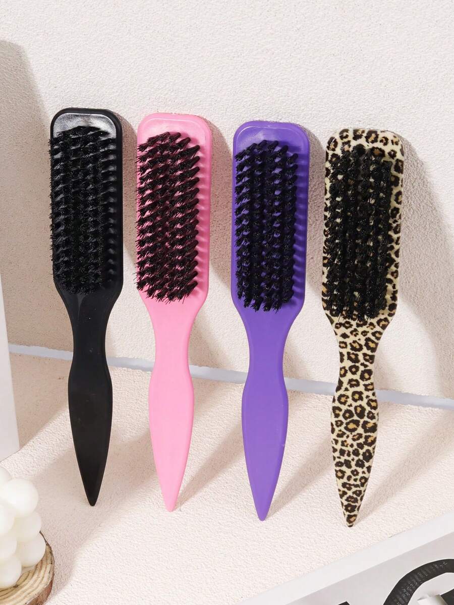 Nylon Brush Suitable For All Hairstyles, Hair Cutting & Cleaning, Durable ABS Plastic Handle - Multicolor - View 1