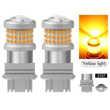 TOAUTO 2 bóng đèn LED ô tô 20W 3000LM Canbus 144SMD BA15S BAU15S BAY15D 3156 3157 7440 7443 dùng cho đèn xi nhan trước sau, đèn phanh, điện áp 12V, màu trắng, đỏ, vàng. - A - Xem 23
