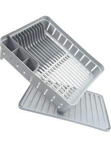 1 Pieza Escurridor y Estante Multifuncional, Escurridor de Platos Resistente a la Oxidación (Con Tabla de Drenaje), Ahorro de Espacio, Estante de Almacenamiento de Cocina, Escurridor de Platos Negro/Blanco (Adecuado para Encimeras de Cocina), Escurridor de Platos para Encimera de Cocina (Con Tabla de Drenaje), Escurridor de Platos de Metal, Escurridor de Cocina, Regalo Festivo Negro/Blanco Escurridor de Platos - Multicolor - Ver 3