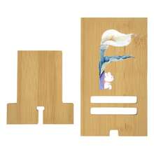 1 Set Customized Surname Initial Wooden Phone Stand, Solid Wood Base Multi-Function Phone/Tablet Desktop Holder With English Letter Logo - Multicolor - View 17