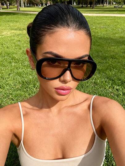 1pc Square Plastic Full Frame Popular Design Hot Girl Style Perfect Best Friend Style Fashion Eyeglasses For Women-Vacation Outfits,Street Snap,Musical Festival,Party Fashion Accessories Suitable For All Face Shapes