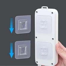 10对强力粘性双面贴片钩扣透明粘性墙钩杯吸盘 - 彩色 - 查看 8