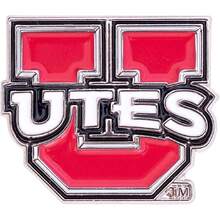 University Of Utah Lapel Pins UT Utes Logo Enamel Made Of Metal,43206763 - Màu xanh Bạc hà - Xem 1