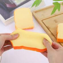 1pc Stress Relief Toy - Realistic Bread Model Slow Rising Soft Toy, Gag Gift (Toast Style) - Multicolor - View 8