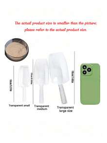 Bộ 1/2/3/4/5 muỗng múc đá bằng nhựa trong suốt, muỗng múc đá đa năng dùng cho khay đá tủ lạnh, muỗng múc đa dụng trong nhà bếp, muỗng múc đá dùng trong phòng tắm, muỗng múc thức ăn và kẹo, muỗng múc đá mờ trong suốt, muỗng múc ngũ cốc dùng trong quán trà sữa và nhà bếp (Kính gửi quý khách hàng, Lưu ý: Có thể có một vài vết xước nhỏ trong quá trình vận chuyển) - Nhiều màu - Xem 10