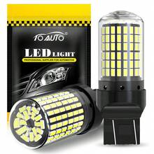 TOAUTO 2 bóng đèn LED ô tô 20W 3000LM Canbus 144SMD BA15S BAU15S BAY15D 3156 3157 7440 7443 dùng cho đèn xi nhan trước sau, đèn phanh, điện áp 12V, màu trắng, đỏ, vàng. - A - Xem 18
