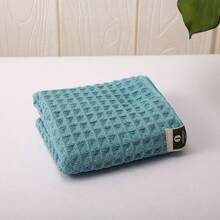 1 pieza Toalla de textura de gofre ultra suave, azul - Azul Marino - Ver 7