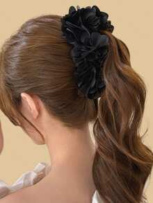 1pc 2026 New Rose Flower & Banana Clip, Hair Claw Clip For Updo Hairstyle - Multicolor - View 3