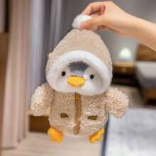 Muñeco de peluche de pingüino lindo de 25cm/9.84in, muñeco de peluche de pingüino de dibujos animados suave, con ropa intercambiable, adecuado para regalos de cumpleaños, Navidad, Año Nuevo y San Valentín de niños, unisex (debido a diferentes lotes de tela, el color puede variar ligeramente de la imagen promocional, pero el producto real será similar a la imagen) - Multicolor - Ver 8