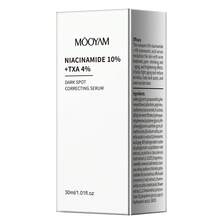 MOOYAM 10%烟酰胺+4%氨甲环酸溶液，含烟酰胺、甘油和丁二醇，面部去角质精华液，适用于痤疮、暗沉、收缩毛孔、细纹和皱纹 - 1 液体盎司 - 菸鹼醯胺 - 查看 13